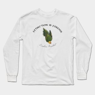 Extinction is Forever - Carolina Parakeet Long Sleeve T-Shirt